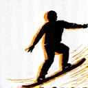 Snowboarding icon